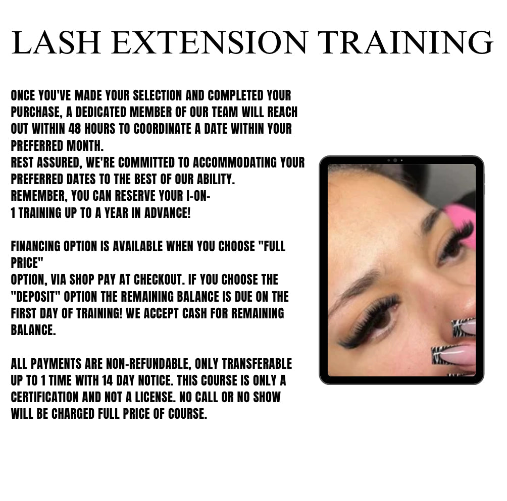 IN PERSON Lash Extension Training