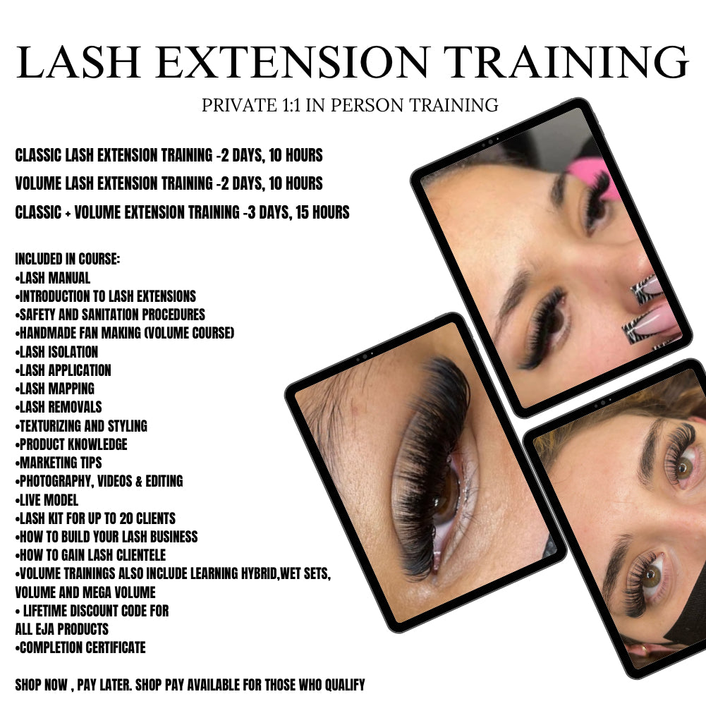 IN PERSON Lash Extension Training